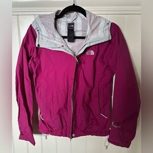 THE NORTH FACE Ladies Size Extra Small Burgandy Lined Spring Fall Hooded…
